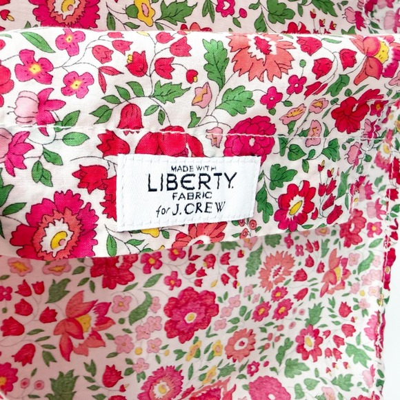 J. Crew Slim-Fit Button Down Shirt in Liberty Fabric Danjo Floral Print Size 4 - Picture 10 of 14